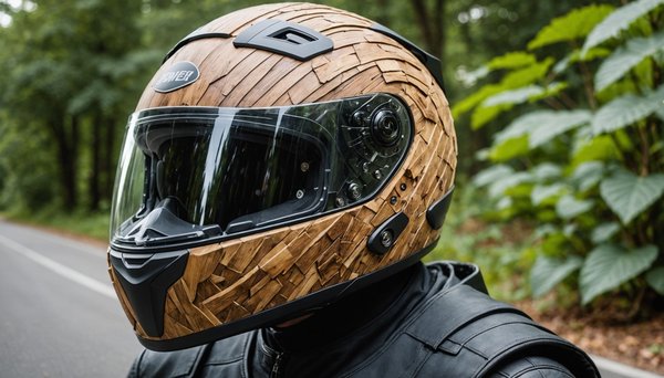 En route vers l'écologie : Des casques moto innovants en matériaux naturels