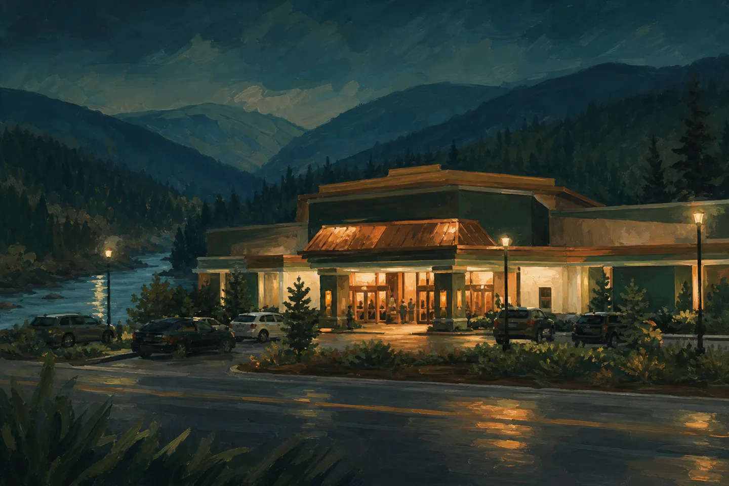 The casino floor at Cascades Casino Langley, kept factual
