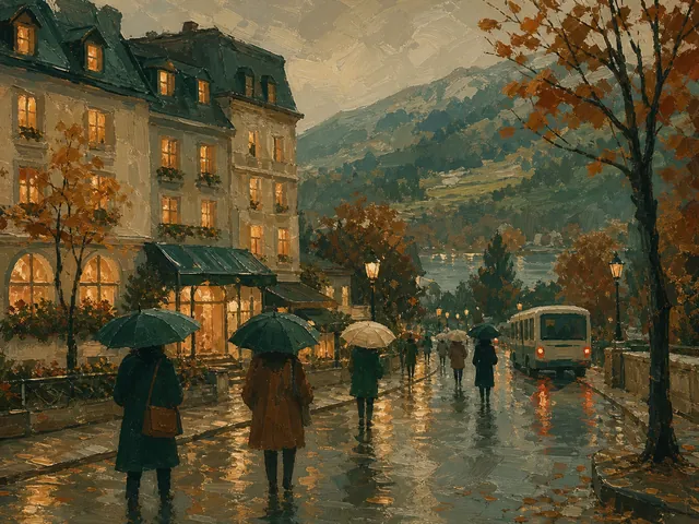 Langley in the rain